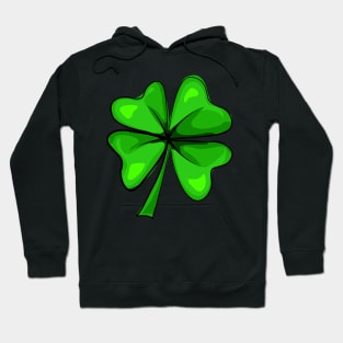 Four Leaf Clover Shamrock Happy St Patrick's Day Men Women Hoodie